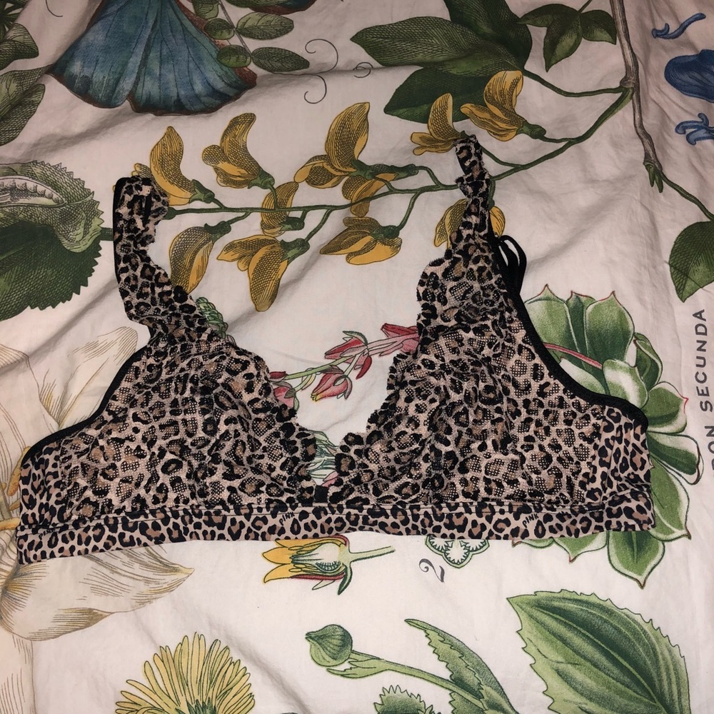 Cheetah print VS pink bra